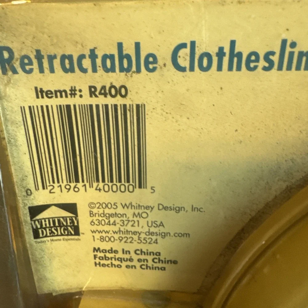 New Sunline 40' Retractable Clothesline Reel Model R400 Indoor Outdoor Sealed